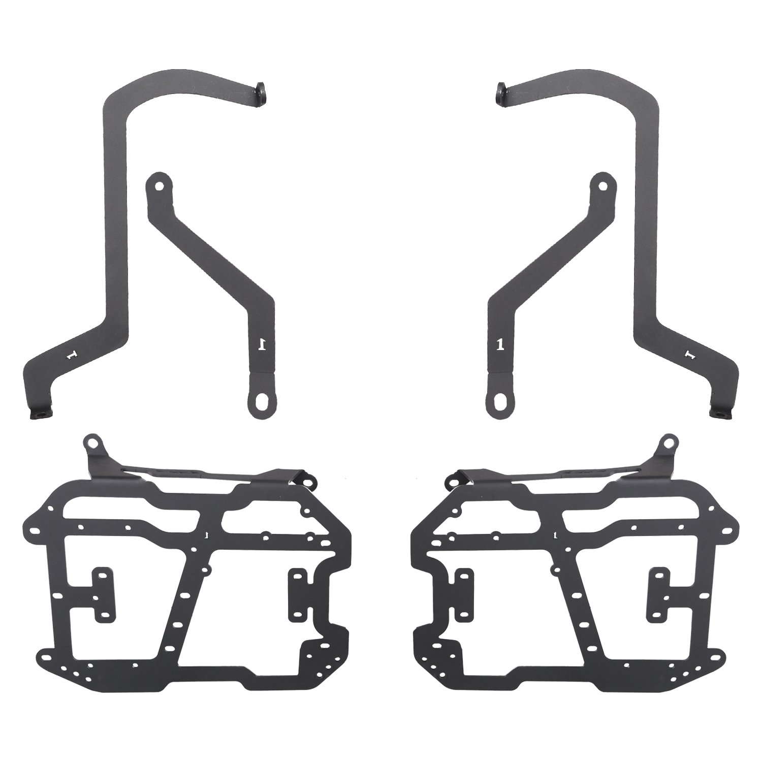 GP Kompozit Benelli TRK 502 / 502X 2018-2023 Uyumlu Yan Çanta Demiri Siyah