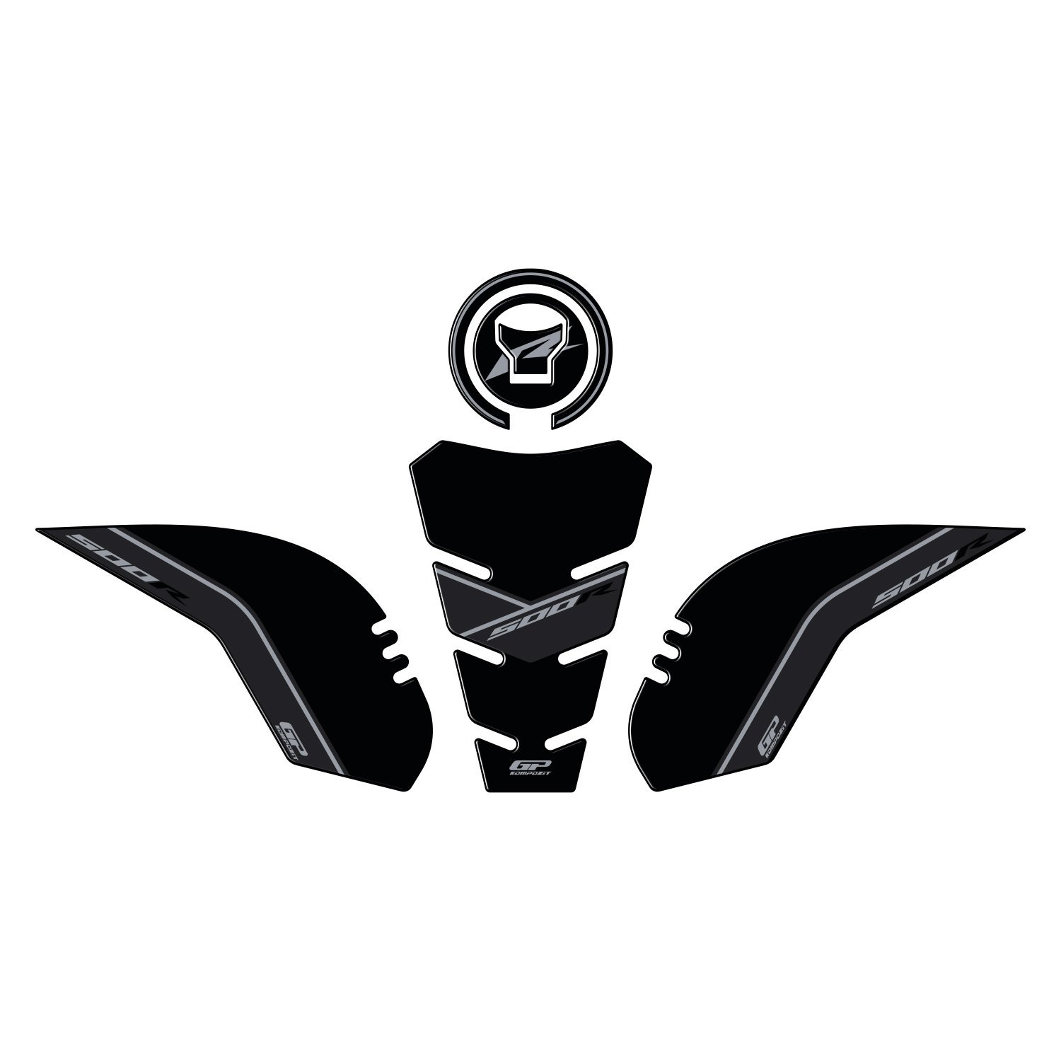 GP Kompozit Honda CBR500R 2025-2026 Uyumlu Tank Pad Siyah