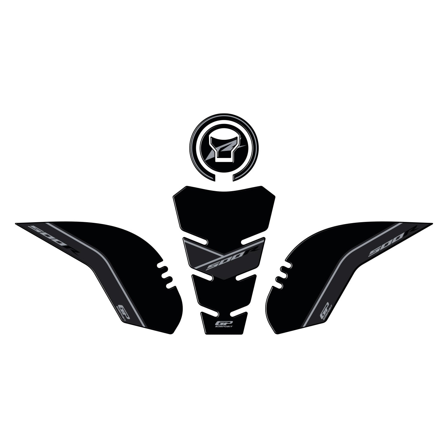 GP Kompozit Honda CBR500R 2025-2026 Uyumlu Tank Pad Siyah