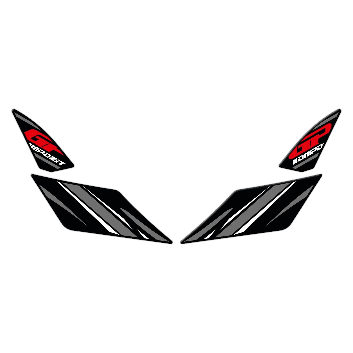 GP Kompozit Honda PCX 125 2021-2024 Uyumlu Artçı Ayak Pad Gri