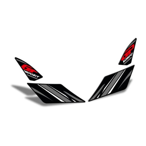 GP Kompozit Honda PCX 125 2021-2024 Uyumlu Artçı Ayak Pad Gri