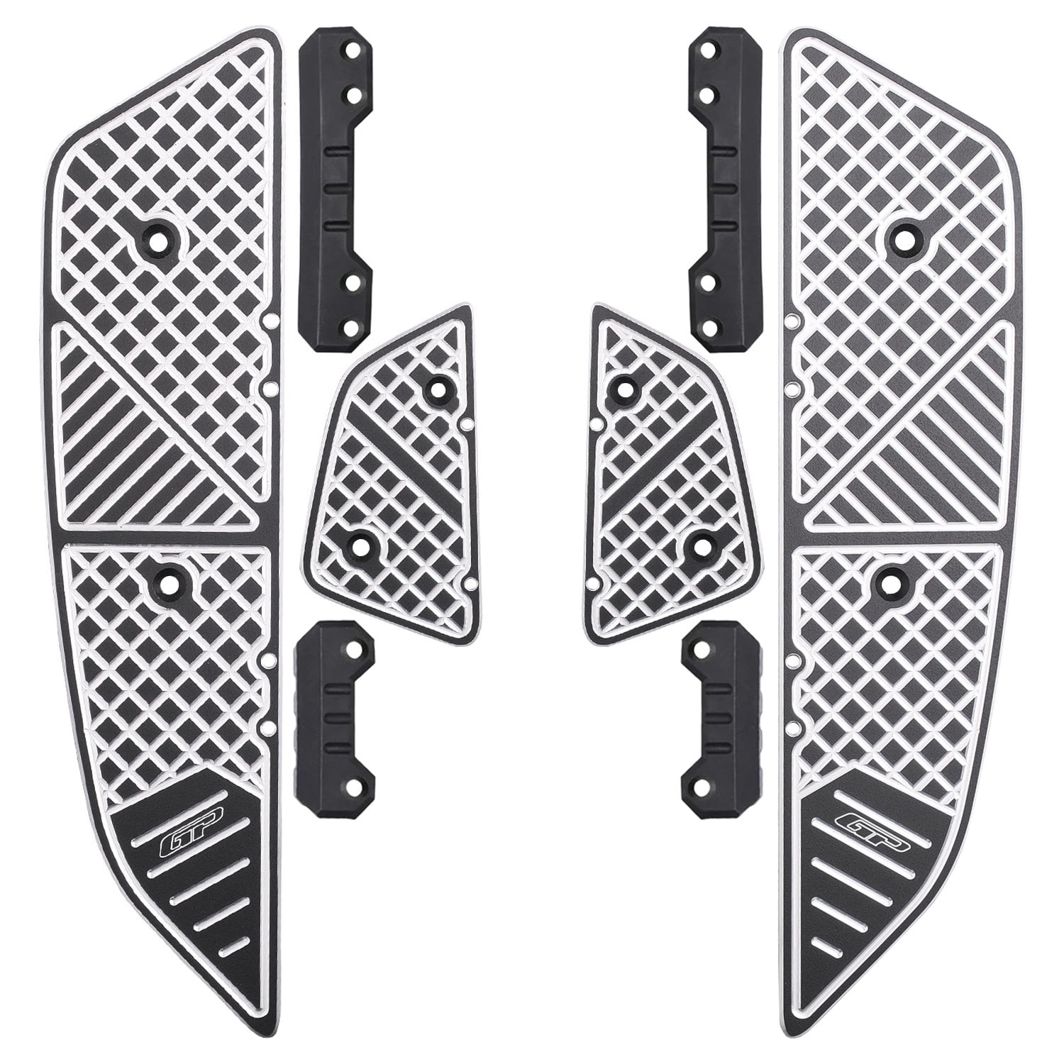 GP Kompozit Honda PCX 125 2025-2026 Uyumlu Basamak Alüminyum Siyah