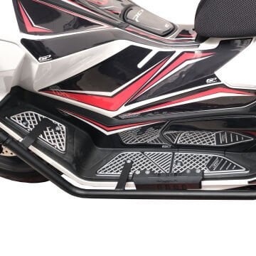 GP Kompozit Honda PCX 125 2025 Uyumlu Basamak Alüminyum Siyah
