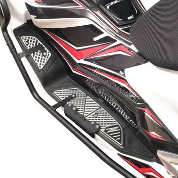 GP Kompozit Honda PCX 125 2025 Uyumlu Basamak Alüminyum Siyah