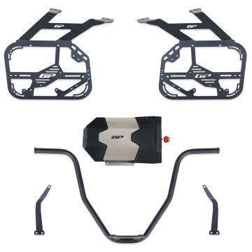 GP Kompozit Honda Africa Twin CRF1100L 2020-2024 Uyumlu Yan Çanta Demiri Siyah