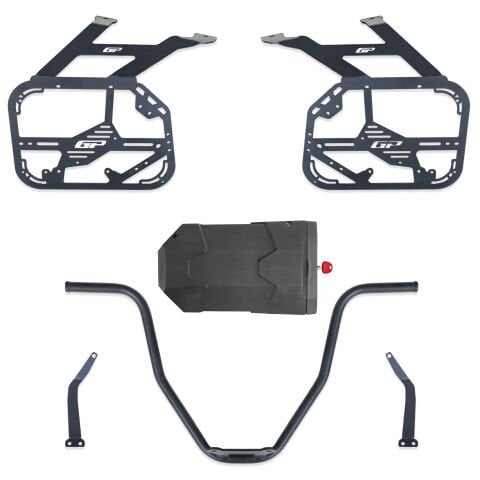 GP Kompozit Honda Africa Twin CRF1100L 2020-2024 Uyumlu Yan Çanta Demiri Siyah