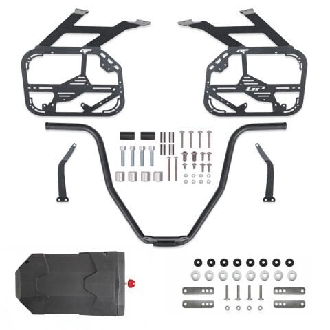 GP Kompozit Honda Africa Twin CRF1100L 2020-2024 Uyumlu Yan Çanta Demiri Siyah