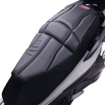 GP Kompozit Honda Forza 250 2018-2025 Uyumlu Fileli Motosiklet Konfor Sele Kılıfı Siyah