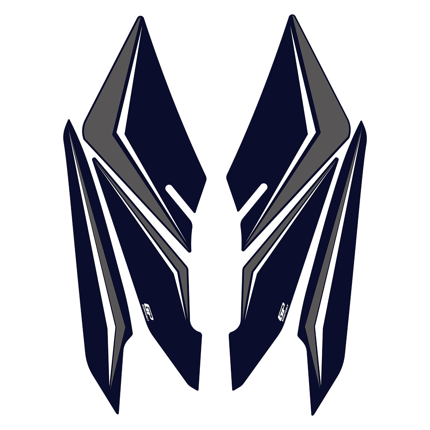 GP Kompozit Honda PCX 125 / 150 2025-2026 Uyumlu Yan Ayak Pad Mavi