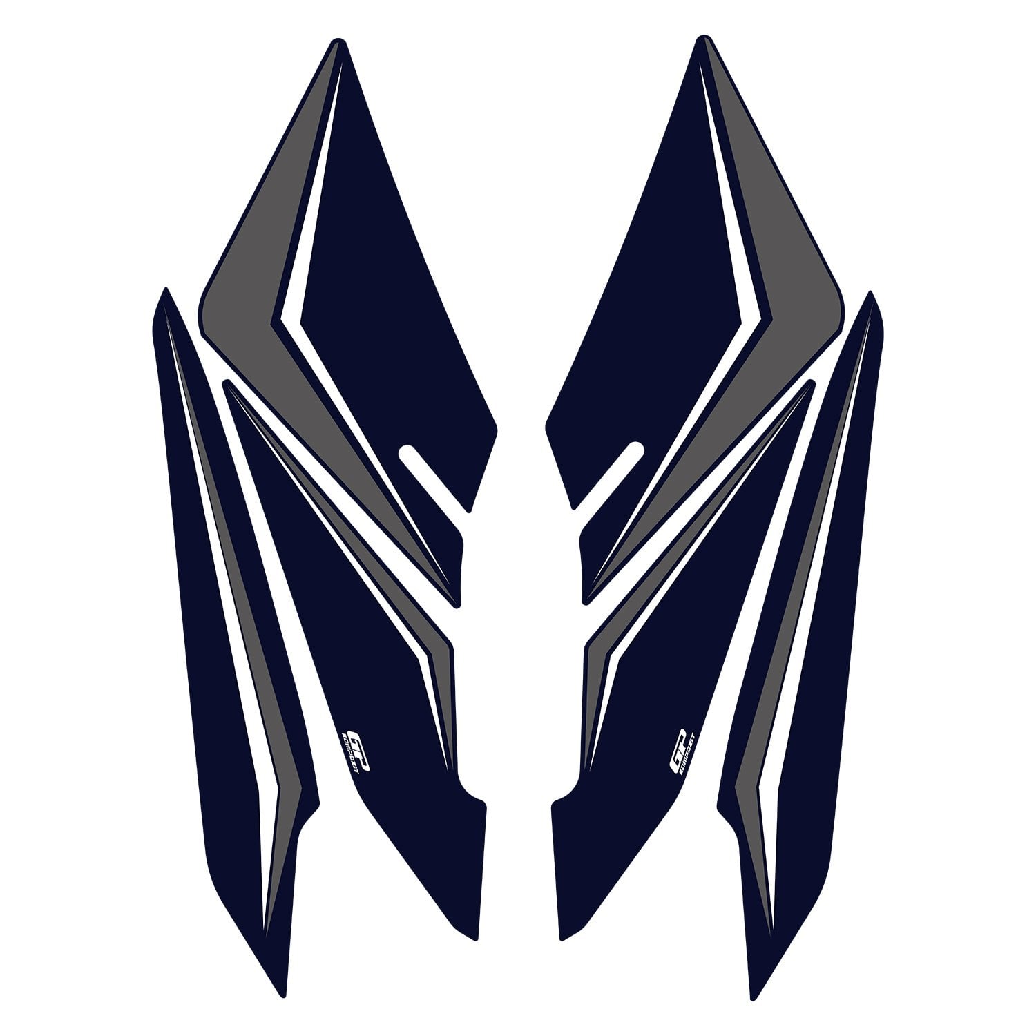 GP Kompozit Honda PCX 125 / 150 2025-2026 Uyumlu Yan Ayak Pad Mavi