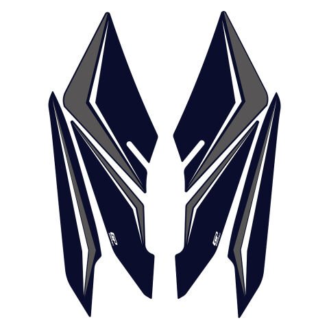 GP Kompozit Honda PCX 125 / 150 2025-2026 Uyumlu Yan Ayak Pad Mavi