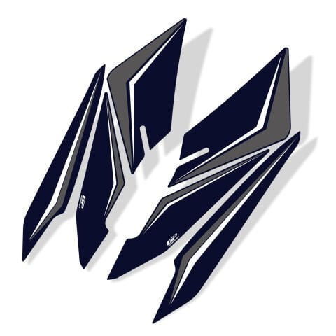 GP Kompozit Honda PCX 125 / 150 2025-2026 Uyumlu Yan Ayak Pad Mavi