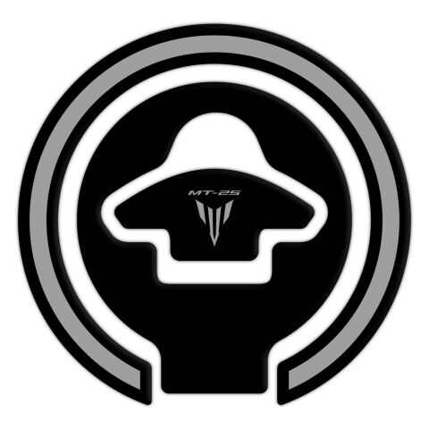 GP Kompozit Yamaha MT-25 2015-2019 Uyumlu Tank Pad Seti Siyah-Gri