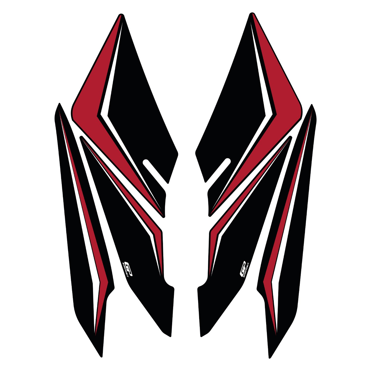 GP Kompozit Honda PCX 125 / 150 2025-2026 Uyumlu Yan Ayak Pad Kırmızı