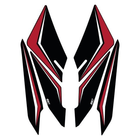 GP Kompozit Honda PCX 125 / 150 2025-2026 Uyumlu Yan Ayak Pad Kırmızı