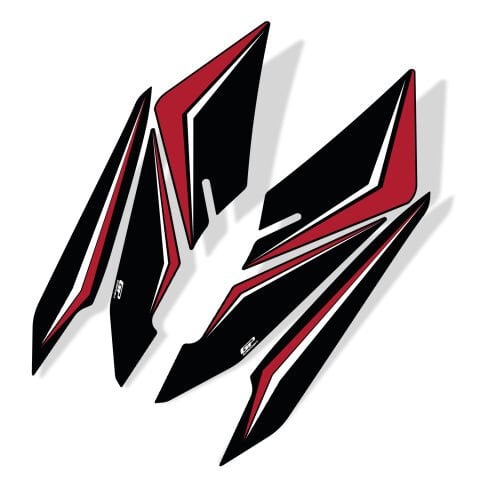 GP Kompozit Honda PCX 125 / 150 2025-2026 Uyumlu Yan Ayak Pad Kırmızı