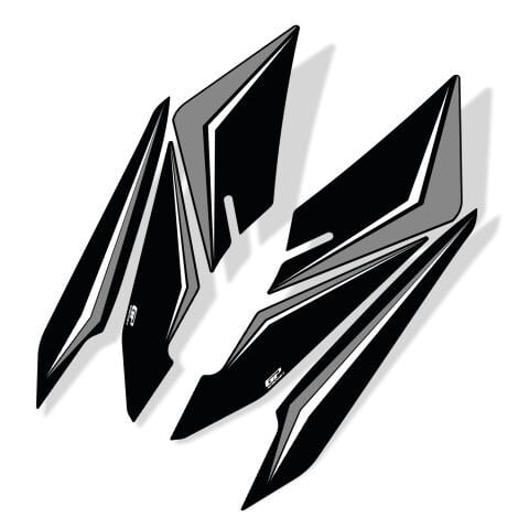 GP Kompozit Honda PCX 125 / 150 2025-2026 Uyumlu Yan Ayak Pad Gri