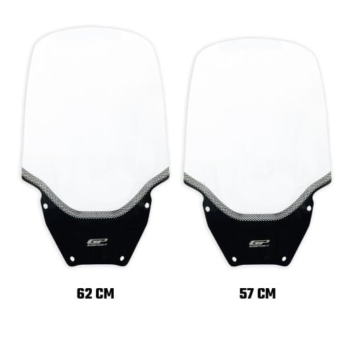 GP Kompozit Honda Forza 250 2021-2025 Uyumlu Baskılı Ön Tur Camı Şeffaf