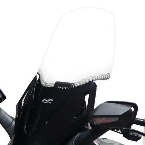 GP Kompozit Honda Forza 250 2021-2026 Uyumlu Baskılı Ön Tur Camı Şeffaf