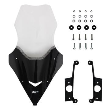 GP Kompozit SYM Jet X 125 2022-2024 Uyumlu Ön Cam Şeffaf 79 cm