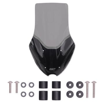 GP Kompozit Yamaha NMAX 125 / 155 2025 Uyumlu Ön Tur Camı Füme