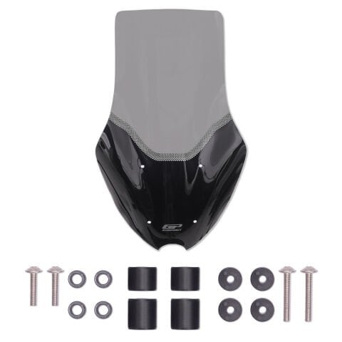 GP Kompozit Yamaha NMAX 125 / 155 2025-2026 Uyumlu Ön Tur Camı Füme