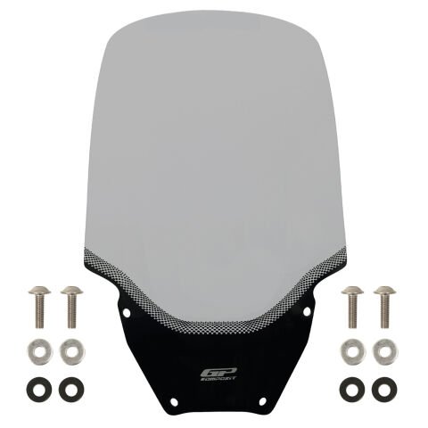 GP Kompozit Honda Forza 250 2021-2026 Uyumlu Baskılı Ön Tur Camı Füme