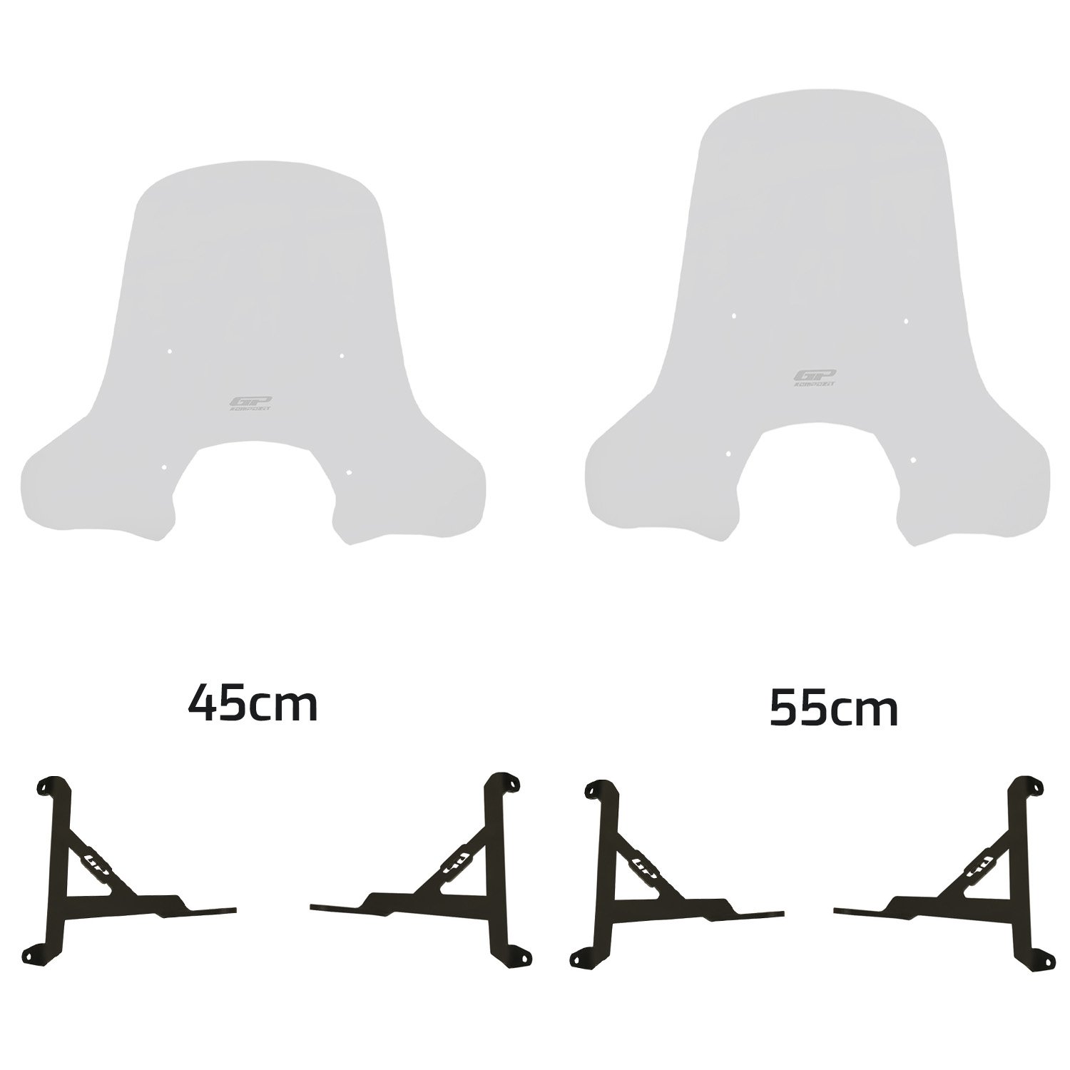 GP Kompozit Lambretta X300 2023-2024 Uyumlu Ön Cam Şeffaf