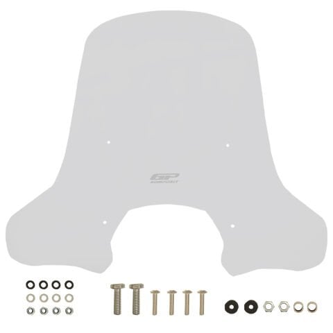 GP Kompozit Lambretta X300 2023-2024 Uyumlu Ön Cam Şeffaf