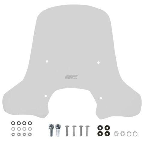 GP Kompozit Lambretta X300 2023-2024 Uyumlu Ön Cam Şeffaf