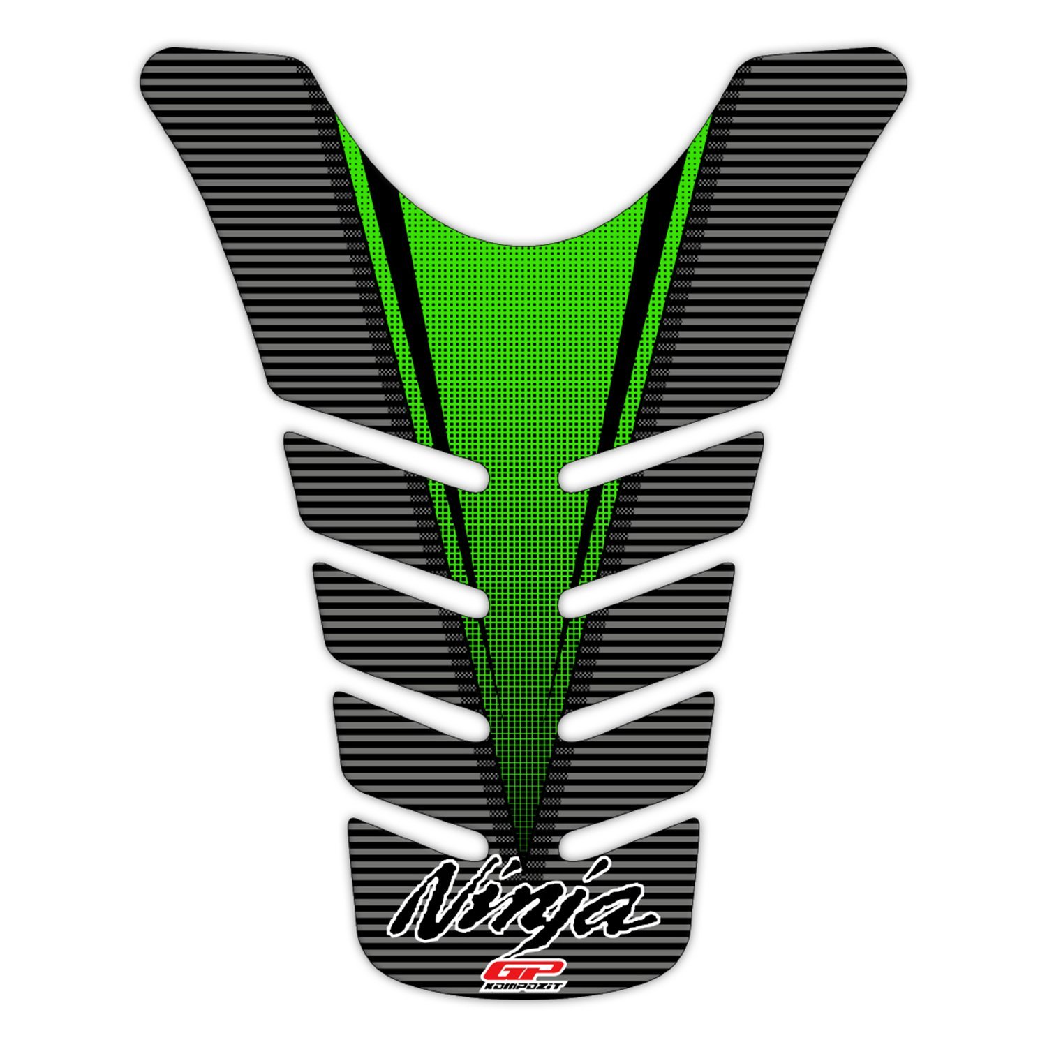 GP Kompozit Kawasaki ZX-6R 2009-2017 Uyumlu Tank Pad Yeşil