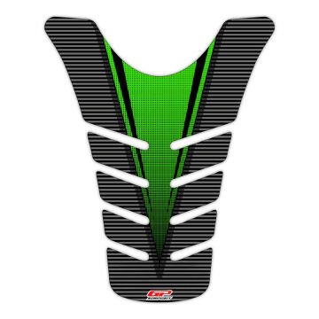 GP Kompozit Kawasaki ZX-6R 2009-2017 Uyumlu Tank Pad Yeşil