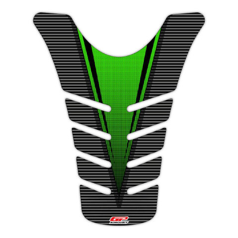 GP Kompozit Kawasaki ZX-6R 2009-2017 Uyumlu Tank Pad Yeşil