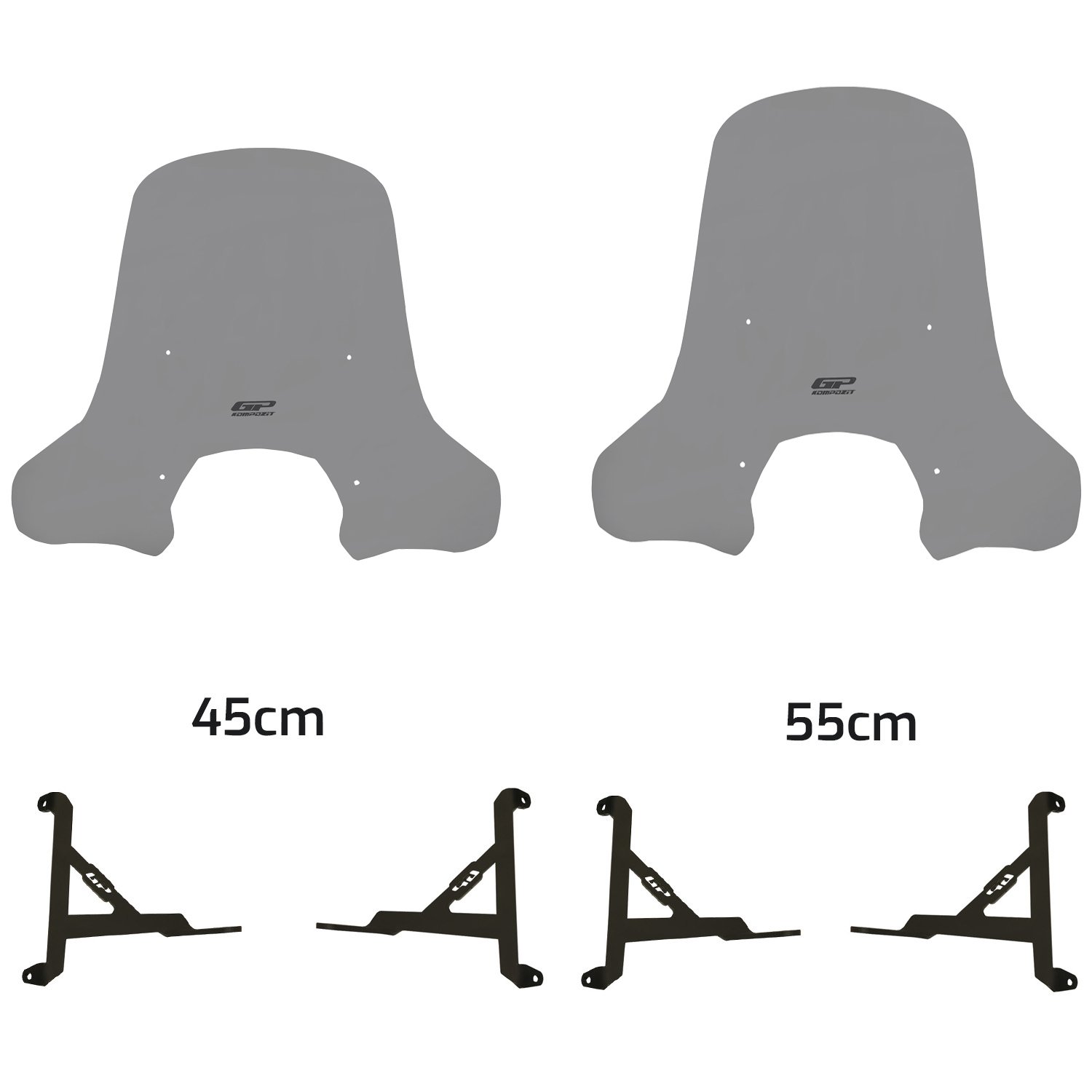 GP Kompozit Lambretta X300 2023-2024 Uyumlu Ön Cam Füme