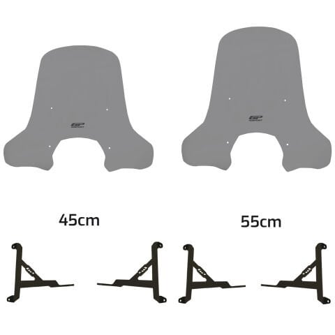 GP Kompozit Lambretta X300 2023-2024 Uyumlu Ön Cam Füme