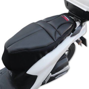 GP Kompozit Honda Dio 2021-2025 Uyumlu Fileli Motosiklet Konfor Sele Kılıfı Siyah