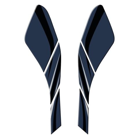 GP Kompozit Honda PCX 125 2021-2024 Uyumlu Yan Pad Mavi