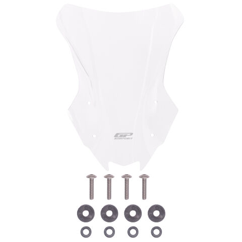 GP Kompozit Kawasaki Versys 650 2023-2025 Uyumlu Ön Cam Şeffaf