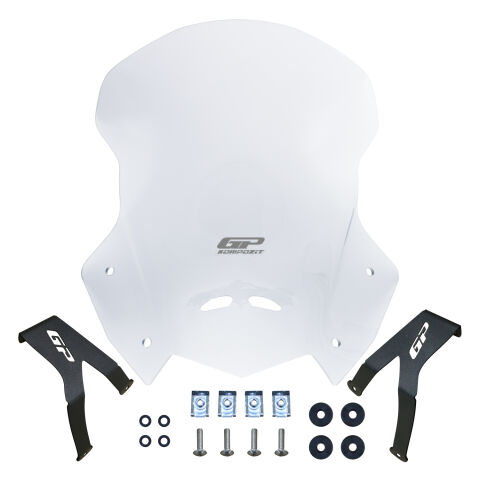 GP Kompozit Honda CRF250L / CRF300L 2023-2025 Uyumlu Ön Cam Şeffaf