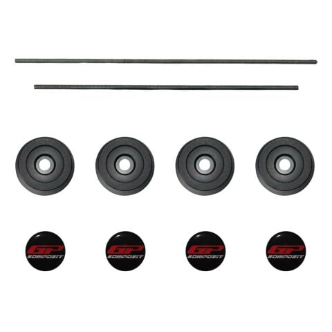 GP Kompozit Yamaha R7 2021–2024 Uyumlu Aks Koruma Takozu Seti Siyah