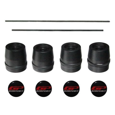 GP Kompozit Yamaha R7 2021–2024 Uyumlu Aks Koruma Takozu Seti Siyah