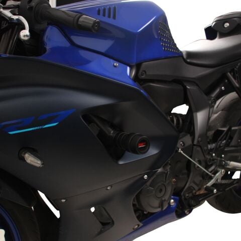 GP Kompozit Yamaha R7 2021–2024 Uyumlu Motor Koruma Takozu Siyah