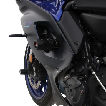 GP Kompozit Yamaha R7 2021–2024 Uyumlu Motor Koruma Takozu Siyah