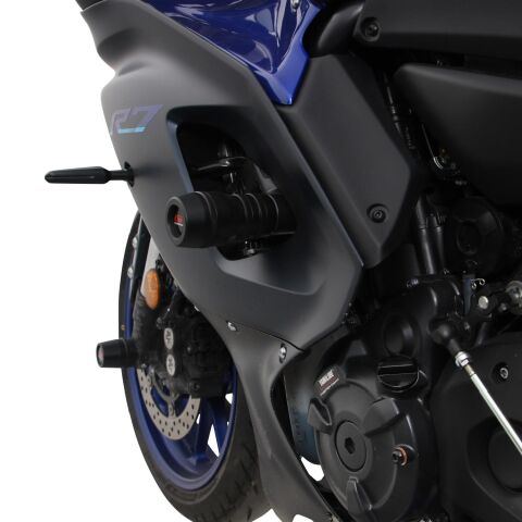 GP Kompozit Yamaha R7 2021–2024 Uyumlu Motor Koruma Takozu Siyah