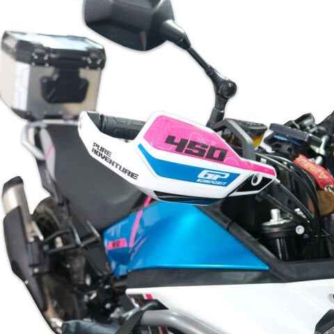 GP Kompozit CF Moto 450 MT 2024-2026 Uyumlu Tank Pad Seti Mavi