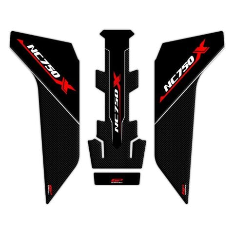 GP Kompozit Honda NC 750 X 2016-2020 Uyumlu Tank Pad Seti Gri