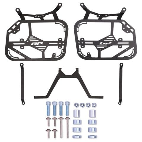 GP Kompozit Honda XL750L Transalp 2023 - 2024 Uyumlu Yan Çanta Demiri Siyah