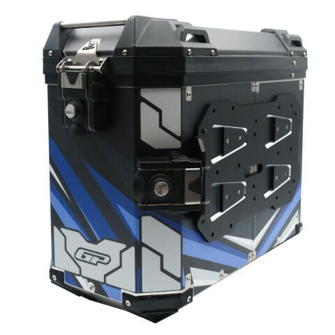 GP Kompozit DSN08 Universal 40 lt x 2 Desenli Alüminyum Motosiklet Yan Çanta Seti