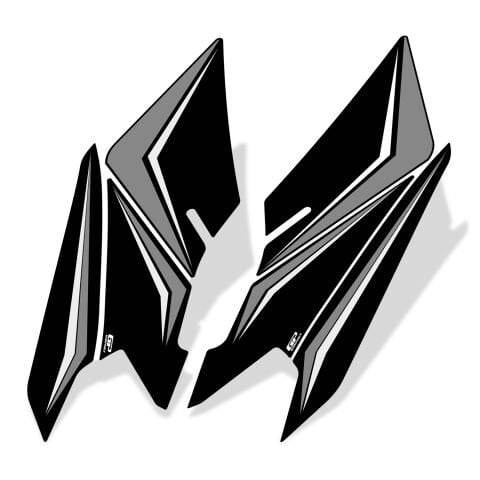 GP Kompozit Honda PCX 125 / 150 2025-2026 Uyumlu Yan Ayak Pad Gri