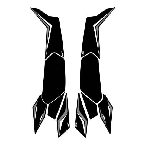 GP Kompozit Honda PCX 125 / 150 2025-2026 Uyumlu Yan Alt Ayak Pad Gri